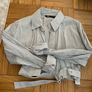 Zara cropped blouse